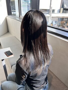 ロカリタ キョウト 河原町三条店(ROCAReTA kyoto) 顔周りレイヤー×ブルーシルバー