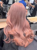 ベレーザ 渋谷(BELEZA) 10368秋色ピンクヘアーウルフレイヤーロングミルクティーピンク
