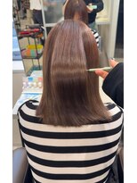 キートス(Kiitos) 艶髪マロンベージュ髪質改善ストレート