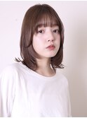 似合わせカット小顔前髪ボブルフミディアムレイヤー1103