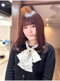 姫カット,レイヤー / チェリーレッド8トーン