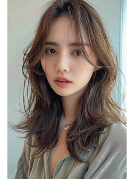 ラナ 新宿(lana) くびれ/セミロング/シースルー/韓国ヘア/【lana hair新宿】