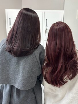 ベレーザシェルト(Beleza scelto) 13062髪質改善チェリーレッド黒髪アッシュブラックワインレッド