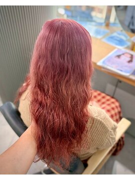 ミエル ヘア 新宿(miel hair) 定番人気ピンクカラー☆ブリーチカラー　【新宿】