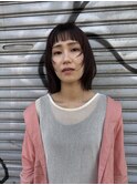 顔周りレイヤーボブ/外ハネボブ/小顔カット/前髪あり前髪なし/