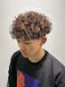 【阿部指名】カットシングルカラーパーマ￥18,200- ※学割あり