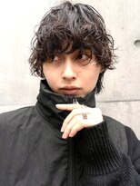 ミラバイグリーン(Mira by green)&nbsp;メンズショート波巻きスパイラルウルフツーブロック