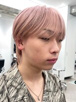 サンクマーケット 渋谷(cinq MARKET) メンズマッシュとも相性の良いミルクティーピンクカラー