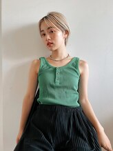 マイルス(MILES) 【金山】ブリーチカラー×まろベージュ×ショート×丸みショート