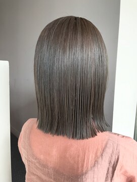 ヘアーエスクールシーユー 枚方T-SITE店(hair S.COEUR×Cu) グレージュカラー/グレージュ/大阪枚方美容室