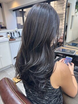 ファブ 銀座(fav) 暗髪ネイビーグレージュ