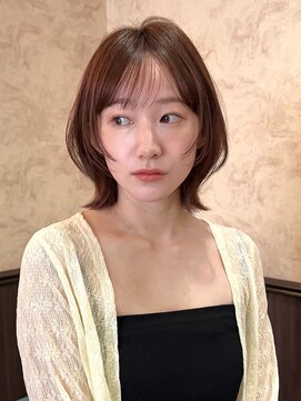 ロンド 銀座(Lond) ☆【春日】オリーブグレー/ボブ/ココアベージュ/黒髪/小顔135