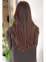 シェル 津山の手店(shel)&nbsp;ツヤ髪スタイル/ニュアンスカラー/冬カラー/ブラウンベージュ