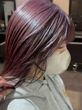 メルシー(merci) 【merci古河店】色落ちも可愛いバイオレッド系ピンクカラー