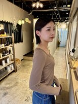 ロエ(LoE) 【LoE/天王寺あべの】シースルーバングでこなれ感×ぱっつんボブ