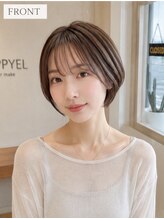ハピエル ヘアークルー(HAPPYEL hair crew) 小顔くびれショートボブ