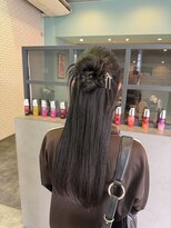 ステレオ ヘアデザイン 安城店(STEREO HAIR DESIGN)&nbsp;カチモリハーフアップ