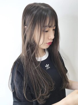 ナナバイロッカ(nana by rocca) やや薄めの前髪のロングヘア少女/透けバング/フェザーバング