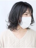 ふんわり、毛先だけパーマヘア