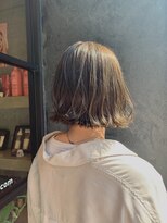 ココモ(KOKOMO) 外ハネボブ×透明感オリーブグレージュ♪