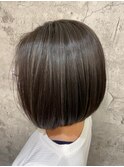 地毛にハイライト入れてのオンカラー