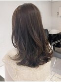 ワンカールレイヤーロング_外ハネボブセクションカラー_ba393261