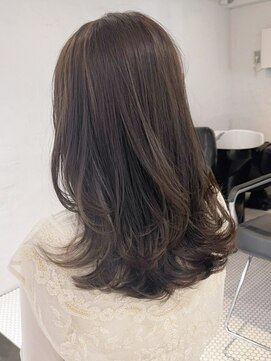 アイティー バイ アルバム 中野店(IT by ALBUM) ワンカールレイヤーロング_外ハネボブセクションカラー_ba393261