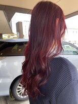 ジーニーズフォーシーズン (jenies4season)&nbsp;艶赤ゆるふわロング