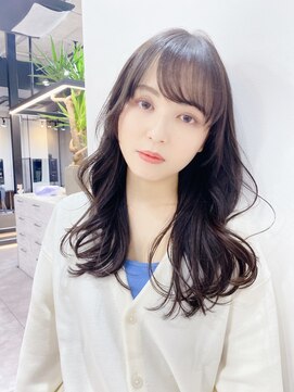 ファンナギンザ(FaNNa ginza) シースルーバング/ブリーチなしカラー/グレージュ/ブルージュ