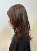 ミディアムレイヤースタイル