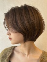 ロンドブルーム 天神大名店(Lond Bloom)&nbsp;ミルクティベージュカラーミニボブ大人ショートボブショート