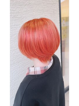 ジップ 浜田店(zip) ハイトーンショート × 20代外国人風