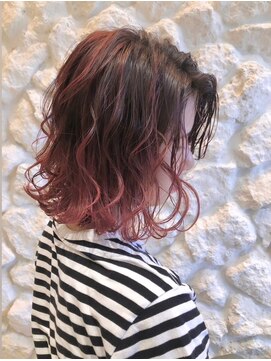 モアナ バイ ヘッドライト 武蔵小杉店(Moana by HEADLIGHT) Moana【武蔵小杉】#バレイヤージュ#レッドブラウン#20代30代40代