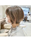 丸みショートボブ