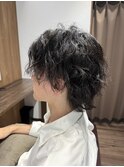 大人髪縦落ちスパイラルパーマ