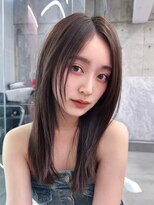 フィヴェント(Fivent)&nbsp;レイヤーカットでオリーブベージュ/髪質改善/韓国ヘア