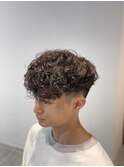 スペインカール ショートハーパー メンズパーマ メンズカット