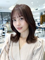 アフロート ルヴア(AFLOAT RUVUA)&nbsp;まとまるくびれヘア小顔顔まわりバング/ラベンダーブラウン新宿