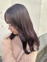 シロ(SiLO)&nbsp;顔まわりソフトレイヤー×グレージュパープルカラー◇