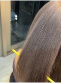 艶髪ブリーチカラーパープルグレージュ