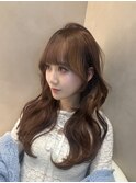 ミニウルフレイヤーカット顔周り前髪韓国ミディアムロング/銀座