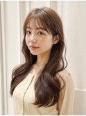 顔まわりカット/後れ毛/韓国ヘア/くびれヘア/レイヤーカット