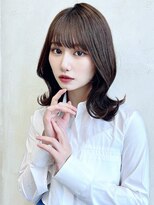 エインアンリー 明治神宮前(AIN.ANLY.)&nbsp;デジタルパーマくびれカットコテ巻き風パーマ暗めカラー美髪