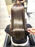《髪質改善》カット＋超高濃度水素ケアカラー＋水分補給トリートメント￥8800