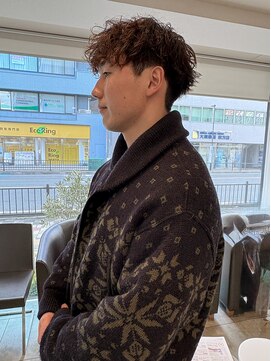 ヘアーエスクールフェイス(hair S. COEUR face) メンズカット/波巻きシャドウパーマ/枚方美容室/大阪美容室