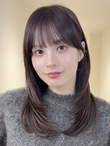 アイトーキョーエス 渋谷(AI TOKYO S)&nbsp;着物ヘア/ダークアッシュ/ミディアムレイヤーカット/渋谷
