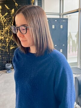 アンノウン(UNKNOWN) 髪質改善矯正ストレート×レイヤーボブ