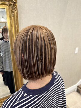 ヘアー クリエイト カルバリ(HAIR CREATE Calbari) アンブレラカラー×ミルクティーベージュ