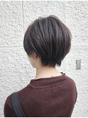 ◆丸みショート/ナチュラルアッシュブラウン