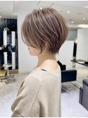 40代50代60代絶壁補正ショート白髪ぼかし銀座大人な丸みくびれ井